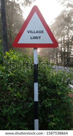 village limits road no speed 