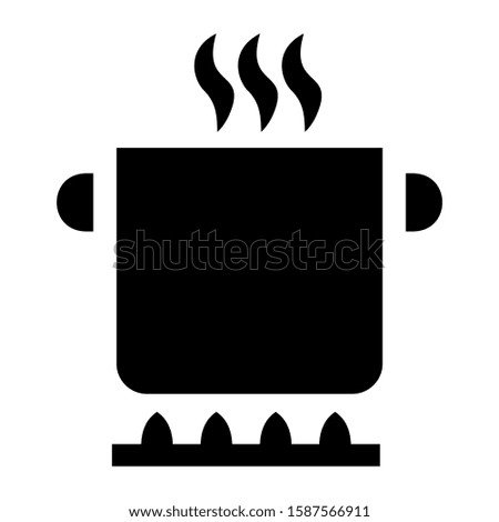 saucepan icon isolated sign symbol vector illustration - high quality black style vector icons