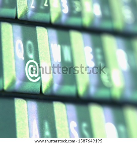 Detail view of the percent sign on a keyboard