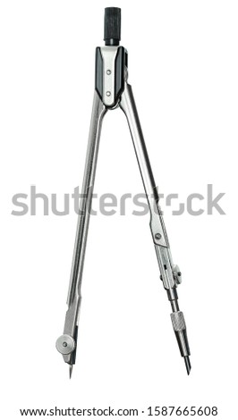 Metal divider. Classic metal divider. Isolated on white background
