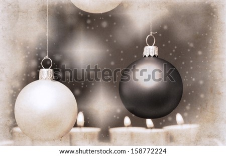 artwork  in retro style,  New Year's decoration