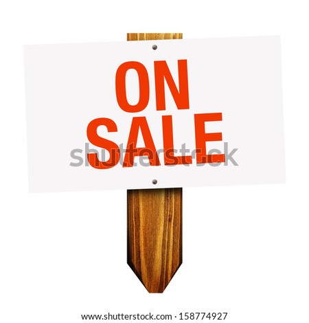 On Sale sign isolated on white background