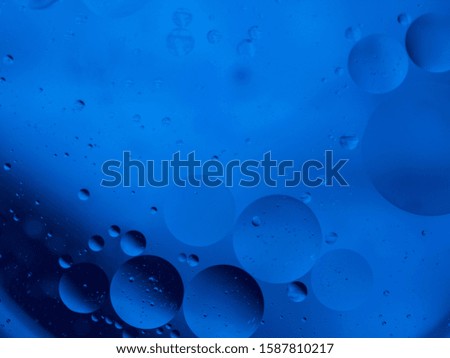 Blue bubble abstract background wallpaper