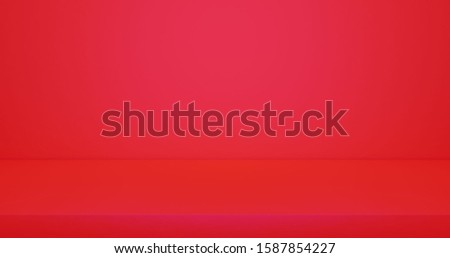 Abstract vivid red foreground and background for presentate product, graphic or mockup