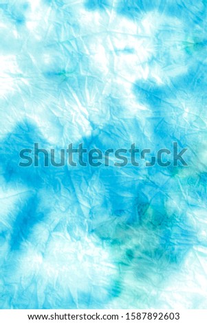 Traditional stripe. Abstract Vertical Fluid Effect. Flowing Painted Background. Dirty Art. Trendy Textile Backdrop. Christmas Blue, Blue On White.