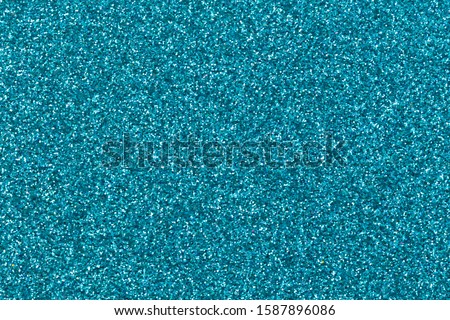 Aqua color glitter background for website, advertising banner or business card. High quality photo for Valentine's Day with space for text Royalty-Free Stock Photo #1587896086