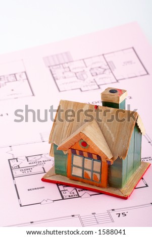 House on home plan background