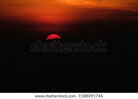 the beautiful background of sunset