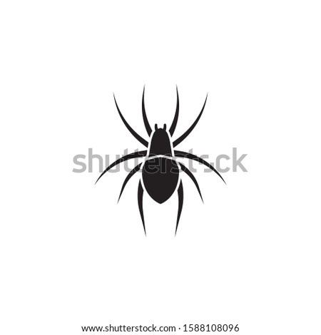 Black Spider Logo unique  icon template vector