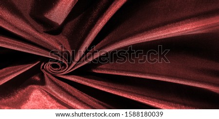 Background texture, pattern, dark red, silk fabric, decorative design.