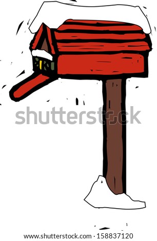 Vector illustration of a mail box