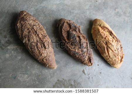 Crusty brown traditional loaf of bread