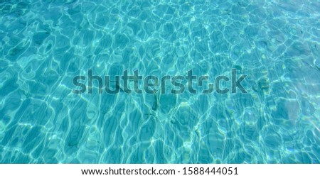 Clear water, see sand and beautiful watermark.