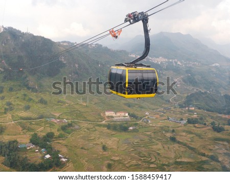 
Passenger cable car to Sapa, Vietnam