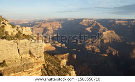 Deep Canyons of the Grand Canyon National Park created by the Colorado River in Arizona, USA.