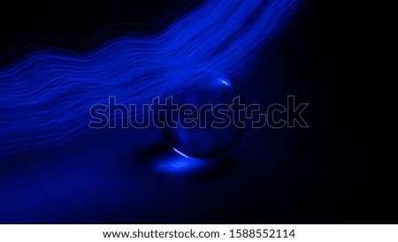 Lightpainting with a lensball, colorful