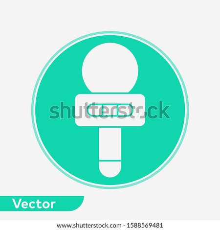 Microphone vector icon sign symbol