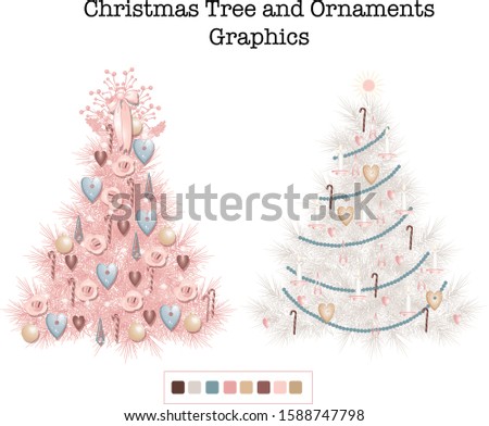 Christmas Trees Vector Artwork for the Holiday Season