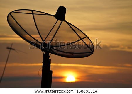 tv satellite silhouette