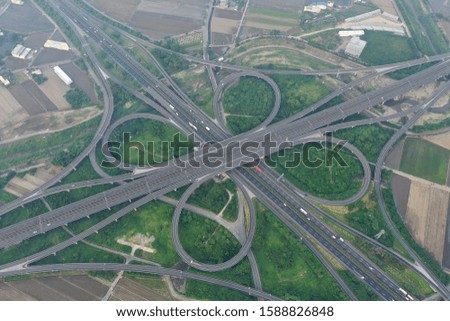 aerial photography  Highway Expressway freeway Interchange Taiwan