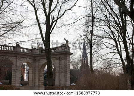Märschenbrunnen fairy tail fountain in Volkspark Friedrichshain