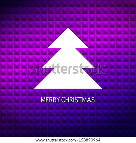 Modern abstract christmas tree background