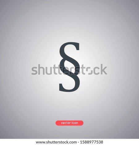 Paragraph icon isolated on white background. Flat design. Vector illustration.