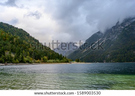 Lago del Predil  is a lake near Cave del Predil, part of the Tarvisio municipality in the Province of Udine, in the Italian region of Friuli-Venezia Giulia.
