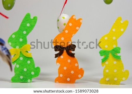 Easter bunnies and Easter eggs