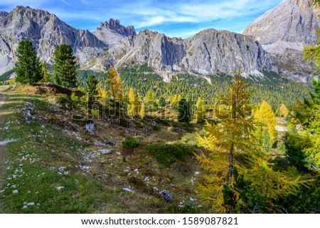 The Falzarego Pass is a high mountain pass in the province of Belluno in Italy. It mainly connects the territory of Agordo and Cortina d'Ampezzo.