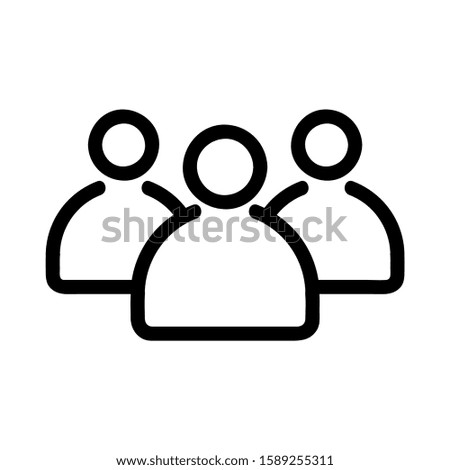 People icon. Business people line icons vector illustration. Simple Business People Related Vector Line Icons.