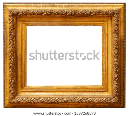 Painting frame isolated interior vintage art