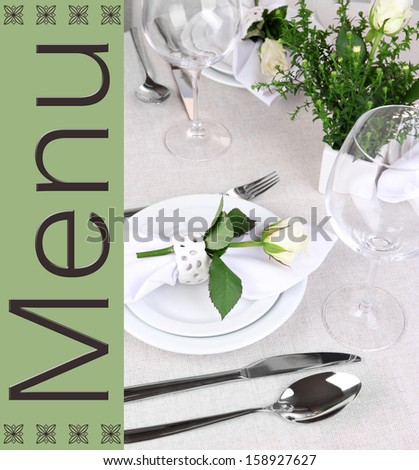 Table arrangement in restaurant