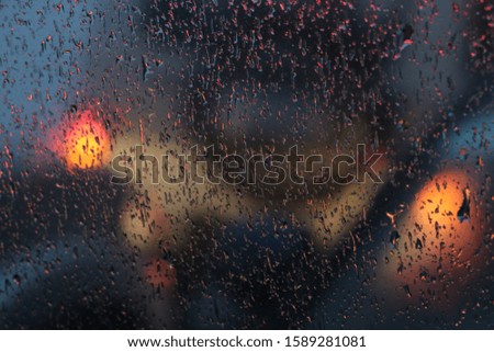 Water Droplets on the glass