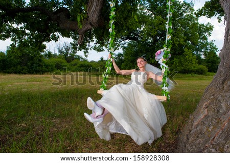  Bride on swing