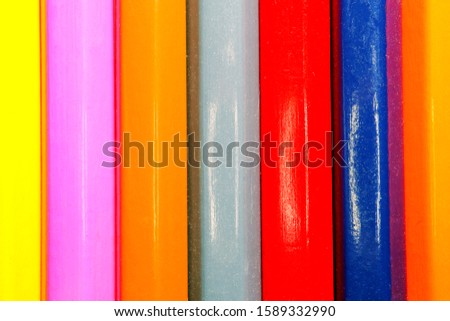 colorful pencils top view as background