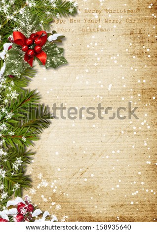 Vintage Christmas background