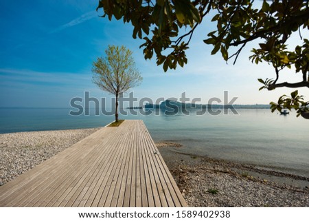 Picture of an Italian landscape at the Lago di Garda near San Felice