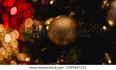 New year and Christmas Eve lights, Christmas tree, christmas toys