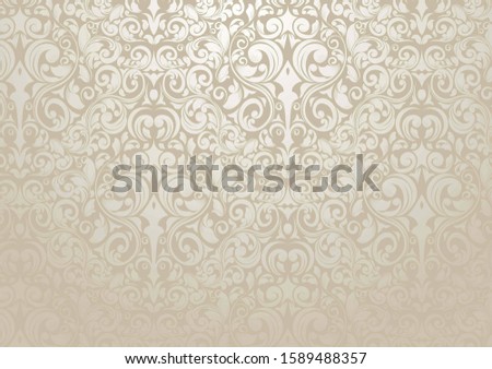 ornamental background abstract gold and white