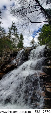 nice pic of a waterfall on a hike in upstate New York 