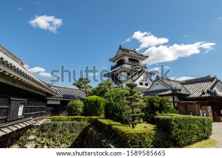 Kochi Castle (an old castle in Kochi Prefecture, Japan) Royalty-Free Stock Photo #1589585665