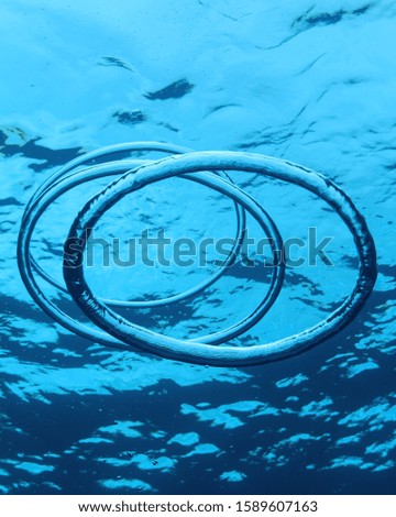 Water rings in hawaii's ocean