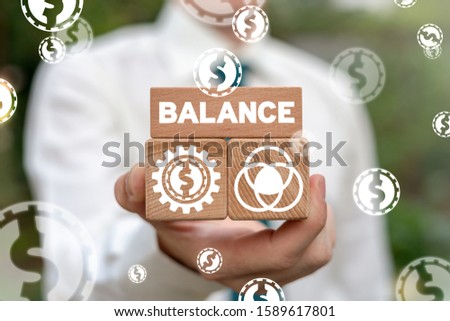 Balance Finance Business Management Success Strategy Banking Concept.