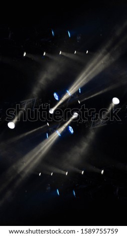 Abstract texture background for design. Stage light and smoke, lighting and spotlights.