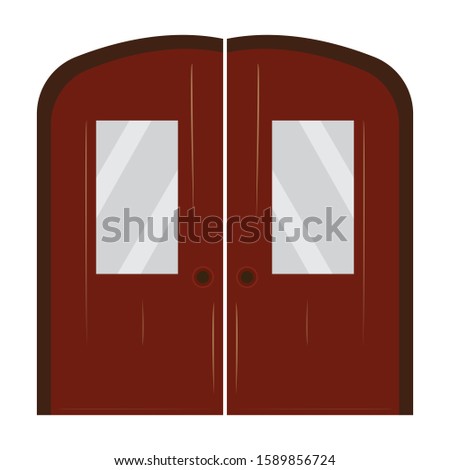 Door clip art design vector illustration image