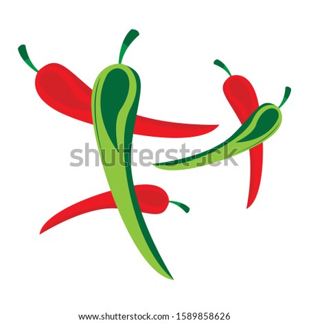 Chili clip art design vector illustration image