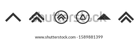 Swipe up icons. Arrow icons, Vector illustration Royalty-Free Stock Photo #1589881399