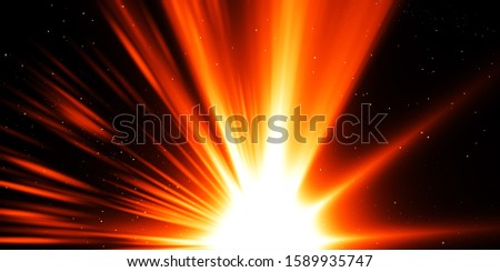 abstract of sun with flare. natural background with lights and sunshine wallpaper, sun flare with glitter bokeh background.