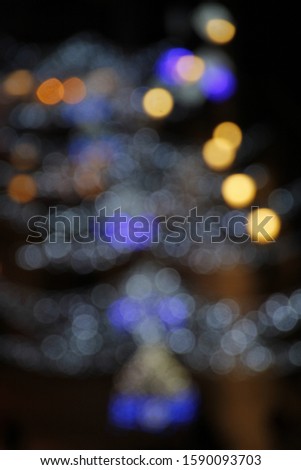 Christmas lights in the street